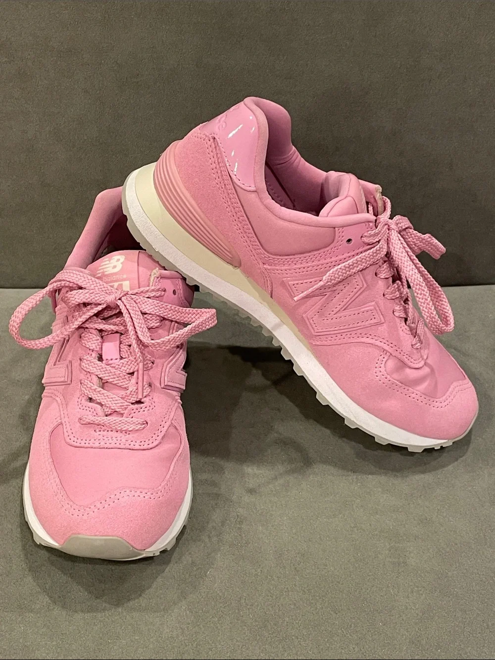 New Balance 574 Pink Sneakers Women’s 7.5 Encap Athletic Trainers Running Shoes